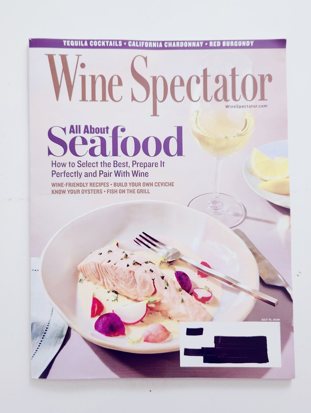 🍭7/$15 Wine Spectator Magazine July 2026 All About Seafood